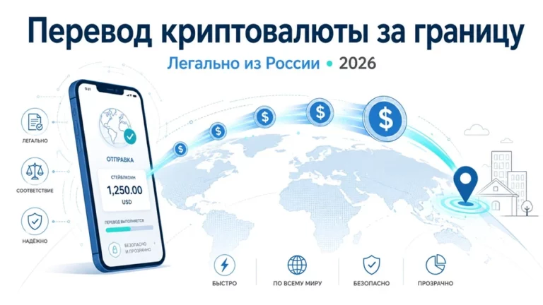 Перевод криптовалюты за границу: как сделать это легально из России