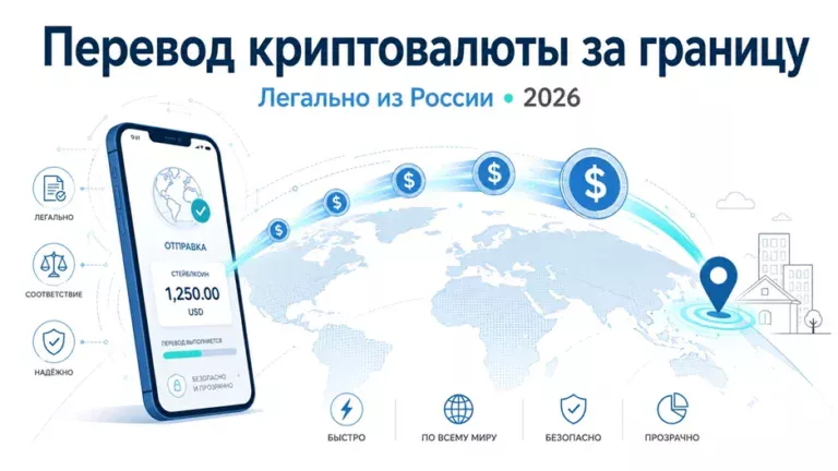 Перевод криптовалюты за границу: как сделать это легально из России
